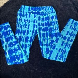 Blue Tie dye Lularoe pants